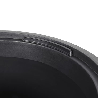 Macetero Interior Extraíble Pp Estriado Gris Antracita 8/22l_4