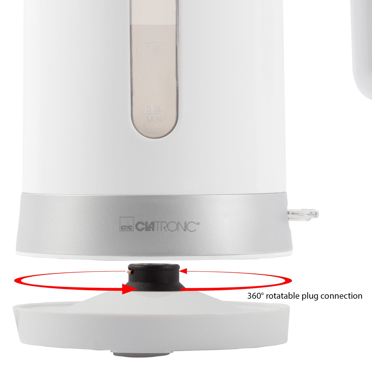 Hervidor Agua Eléctrico, 1,8 L, Sin Bpa, Resistencia Oculta, Inalámbrico, Apagado Automático Clatronic Wk 3452, 2200w_4