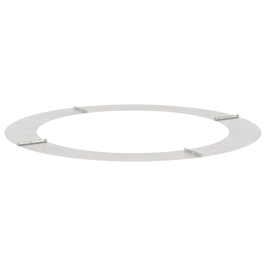 Adecuado Para Anillos De Árbol Plano 5 Uds. Plateado Ø90/120 Cm_3