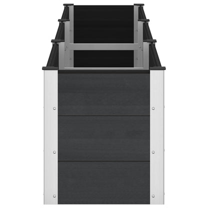 Arriate Elevado Negro 300 X 50 X 54 Cm Wpc Y Aluminio_3