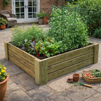 Cajón De Cultivo Solana. Altura De 30 Cm. Sin Base. Vidahuerto 120x80x30 Cm._1