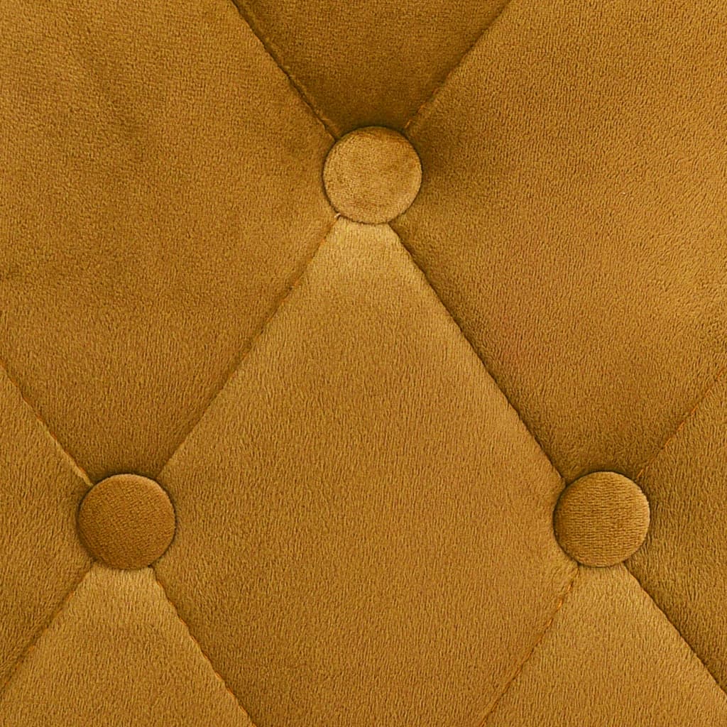 Taburetes De Cocina 2 Unidades Terciopelo Amarillo_4