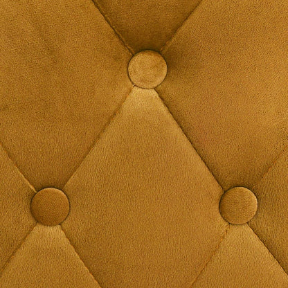 Taburetes De Cocina 2 Unidades Terciopelo Amarillo_4