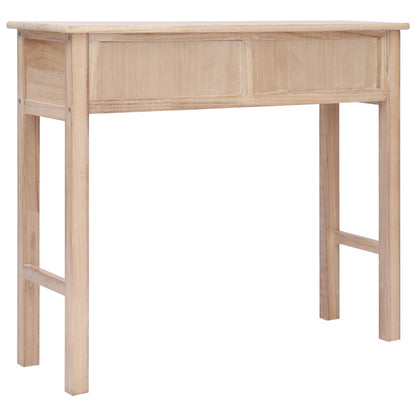 Mesa Consola De Madera Color Natural 90x30x77 Cm_2