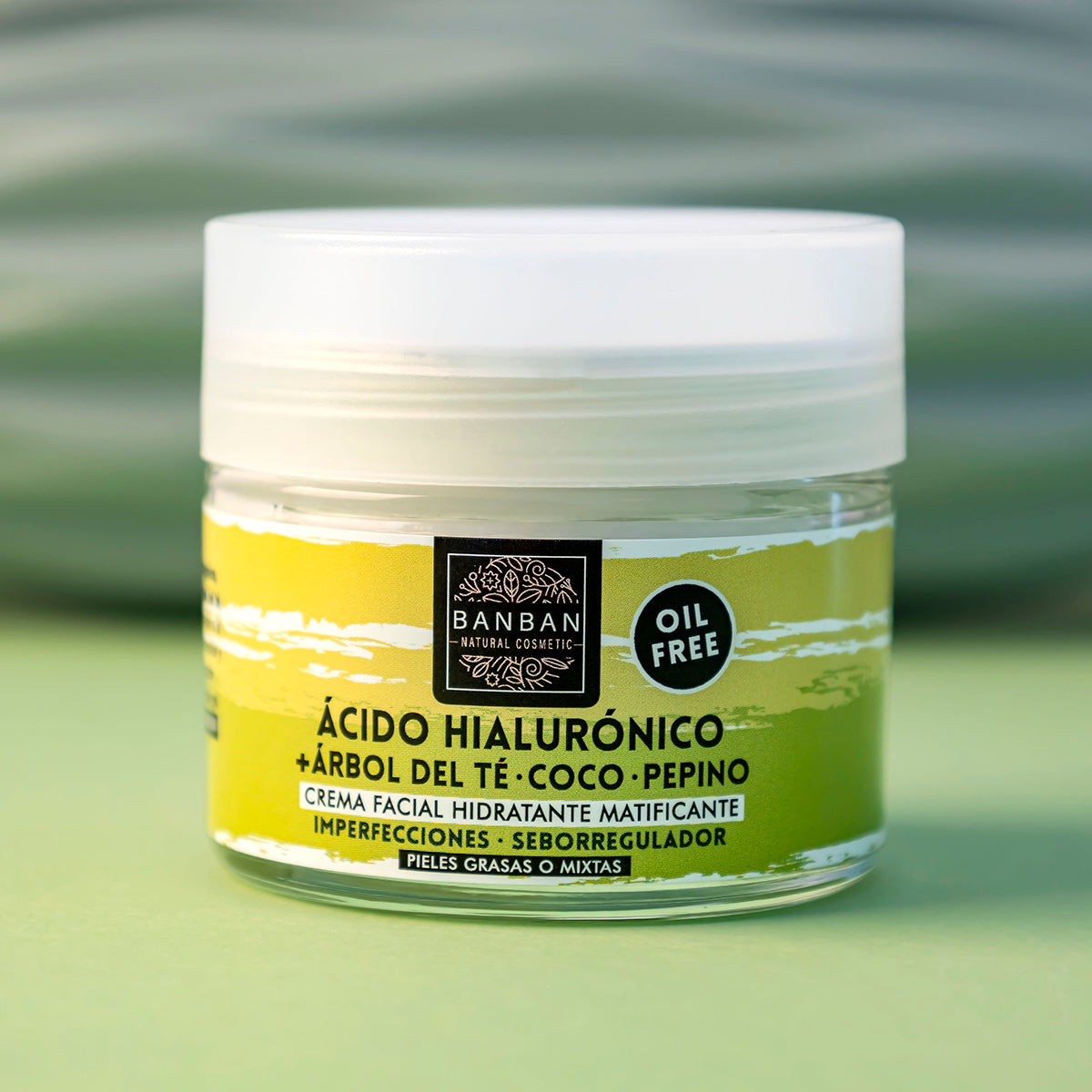 Crema Facial Árbol Del Té Y Ácido Hialurónico 50ml Banban_3