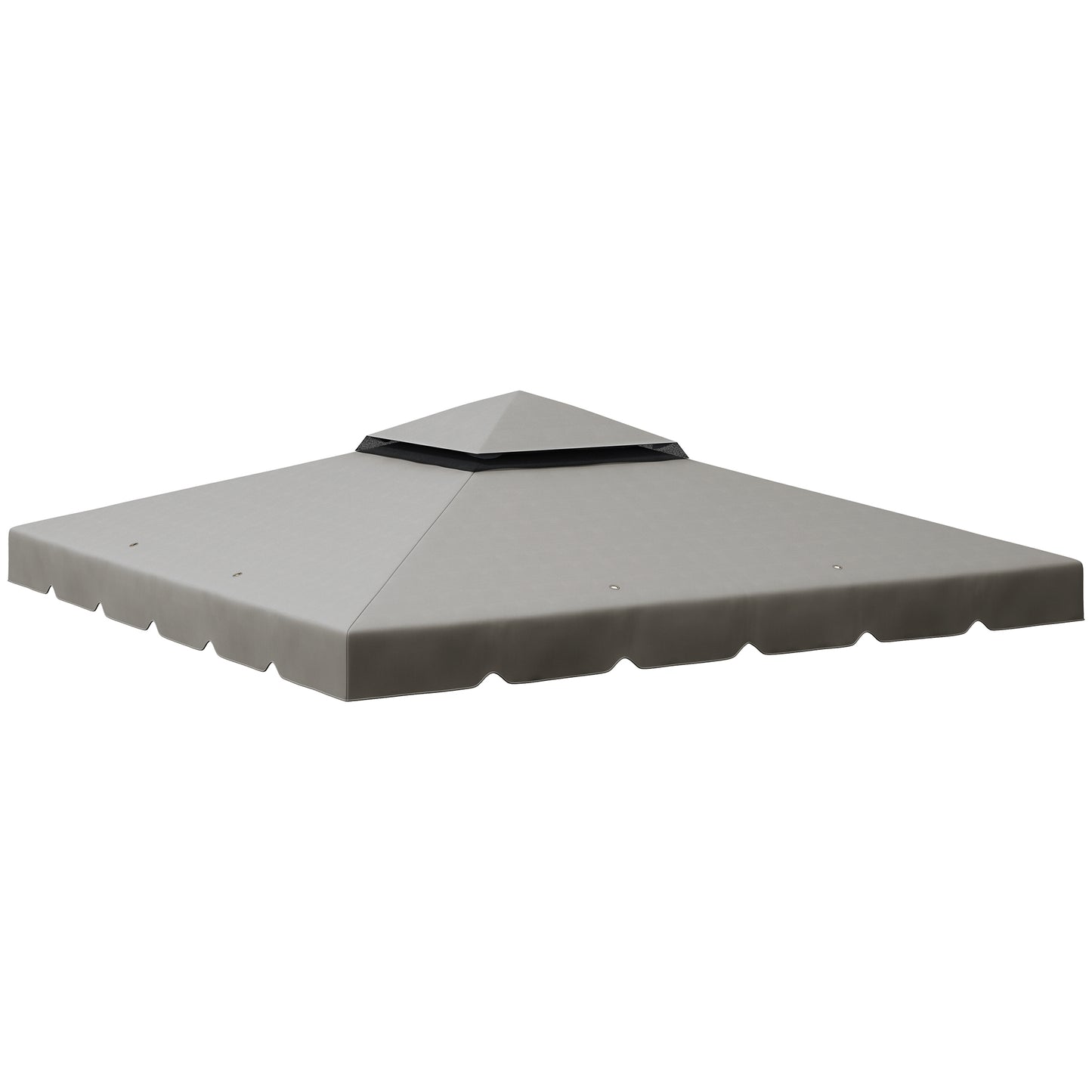 Outsunny Techo De Repuesto Para Cenador 3x3 M Con Techo Doble Gris Claro_0