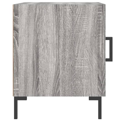 Mesita De Noche Madera De Ingeniería Gris Sonoma 40x40x50 Cm_3