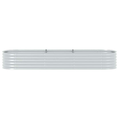Arriate De Acero Galvanizado Plateado 320x80x44 Cm_4