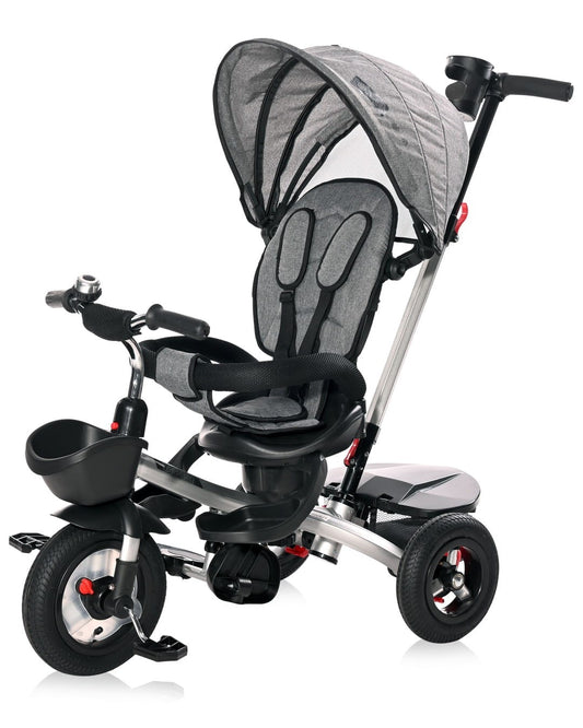Triciclo Evolutivo Zippy Air Con Asiento Reversible Y Ruedas De Goma Graphite_0