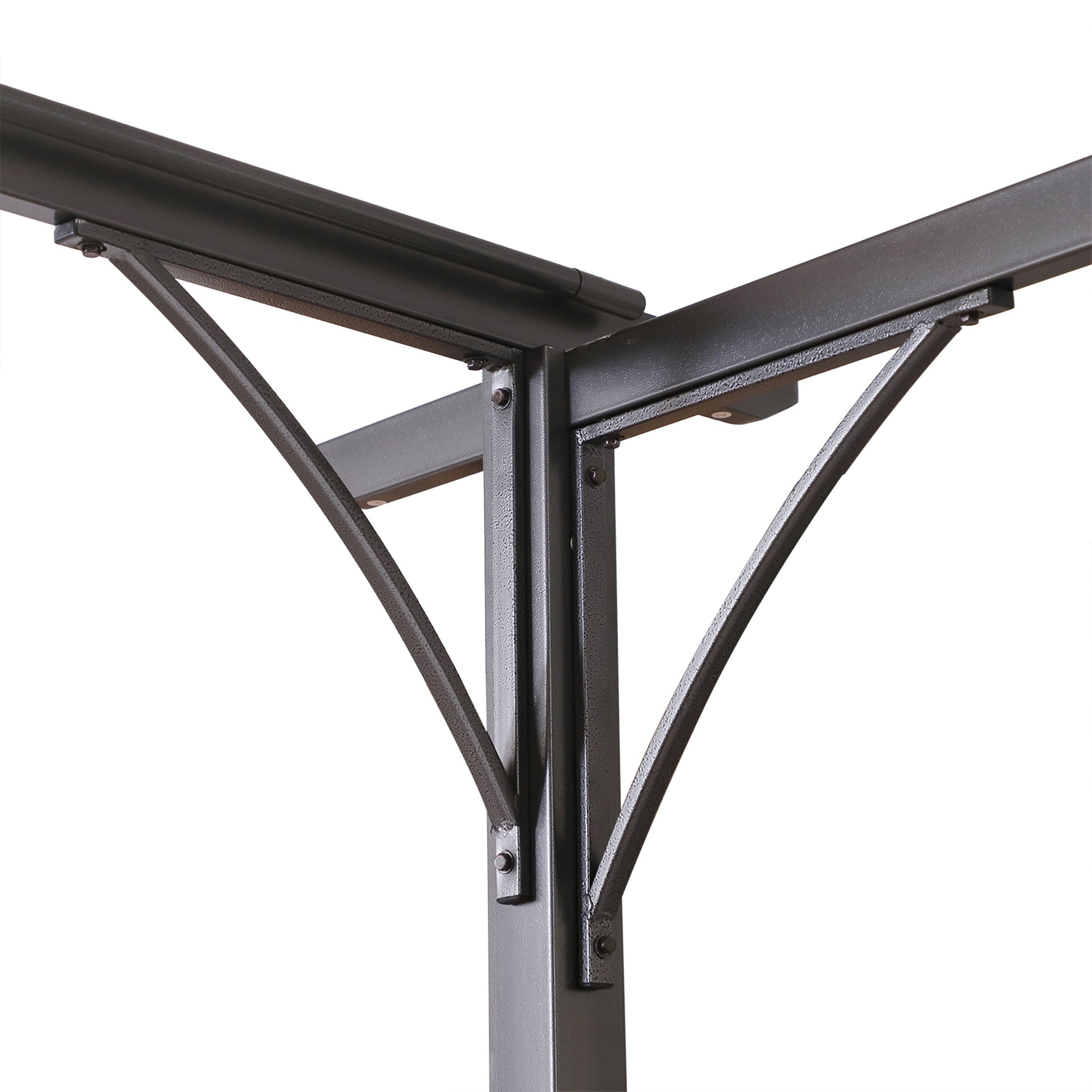 Outsunny Pérgola De Metal 3.5x3.5m Gazebo Cenador Con Techo Retráctil_4