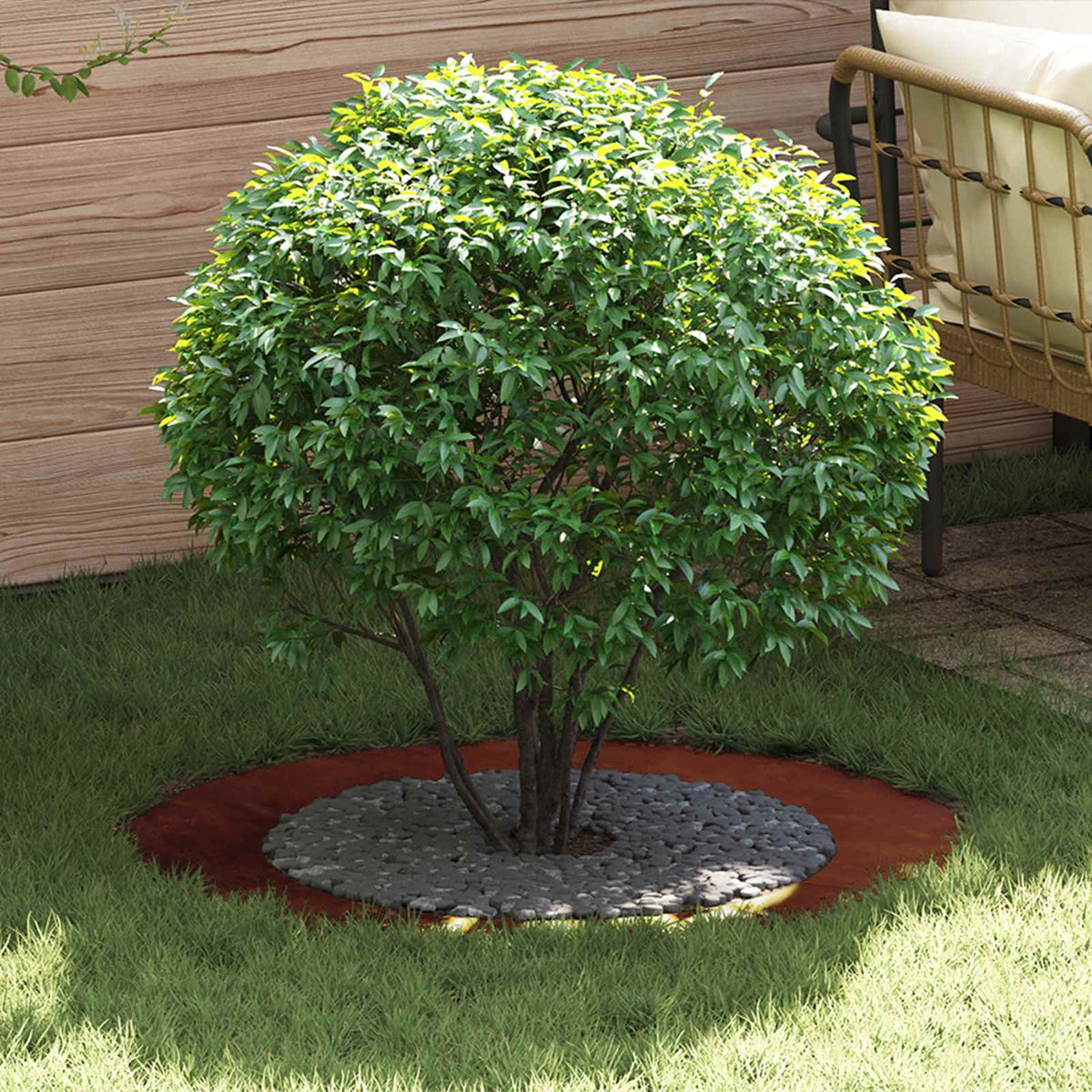 Adecuado Para Anillo De Árbol Plano Oxidado Ø60/90 Cm_1
