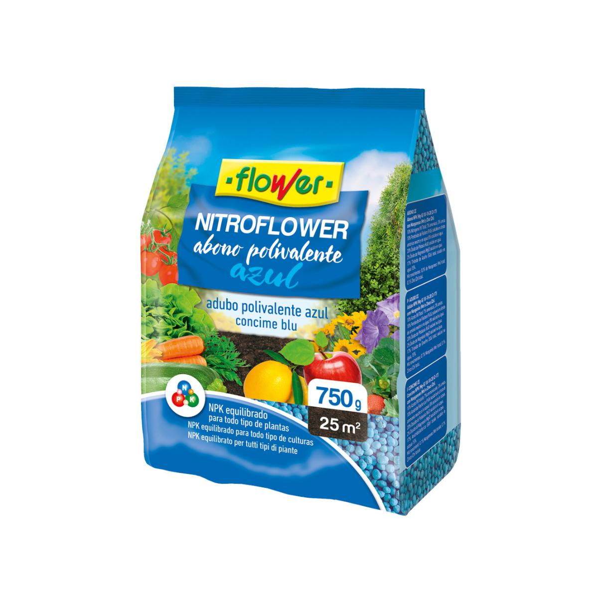 Adubo multiusos azul nitroflower Flower 2,5 kg
