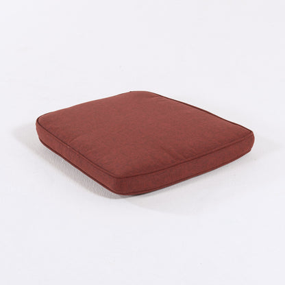 Cojín Para Sillas De Jardín Curvado Olefin Color Rojo, Tamaño 45x47x5 Cm, No Pierde Color, Desenfundable_2