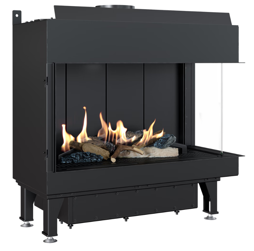 Bricosol Chimenea De Gas Kratki Leo 70 Derecha Propano ∅ 100/150 4,8 Kw_0