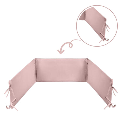 Chichonera Para Cuna 180x30 Algodón Gris Grafito_1