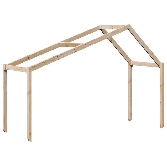 Techo De Cama Infantil Madera Maciza Pino 203x95,5x142 Cm_0