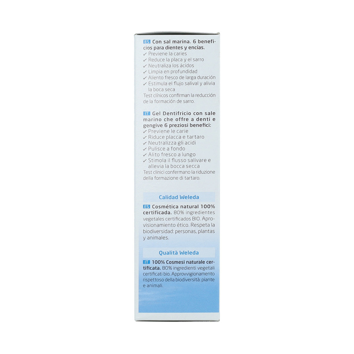 Pasta de dentes salina Weleda 75 ml