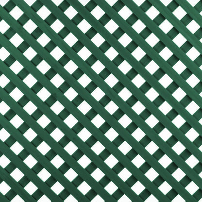 Pack Instalación Horizontal 2 Celosías Pvc 18 Mm Verde Con Perfiles Y Unión 1x2 M_4