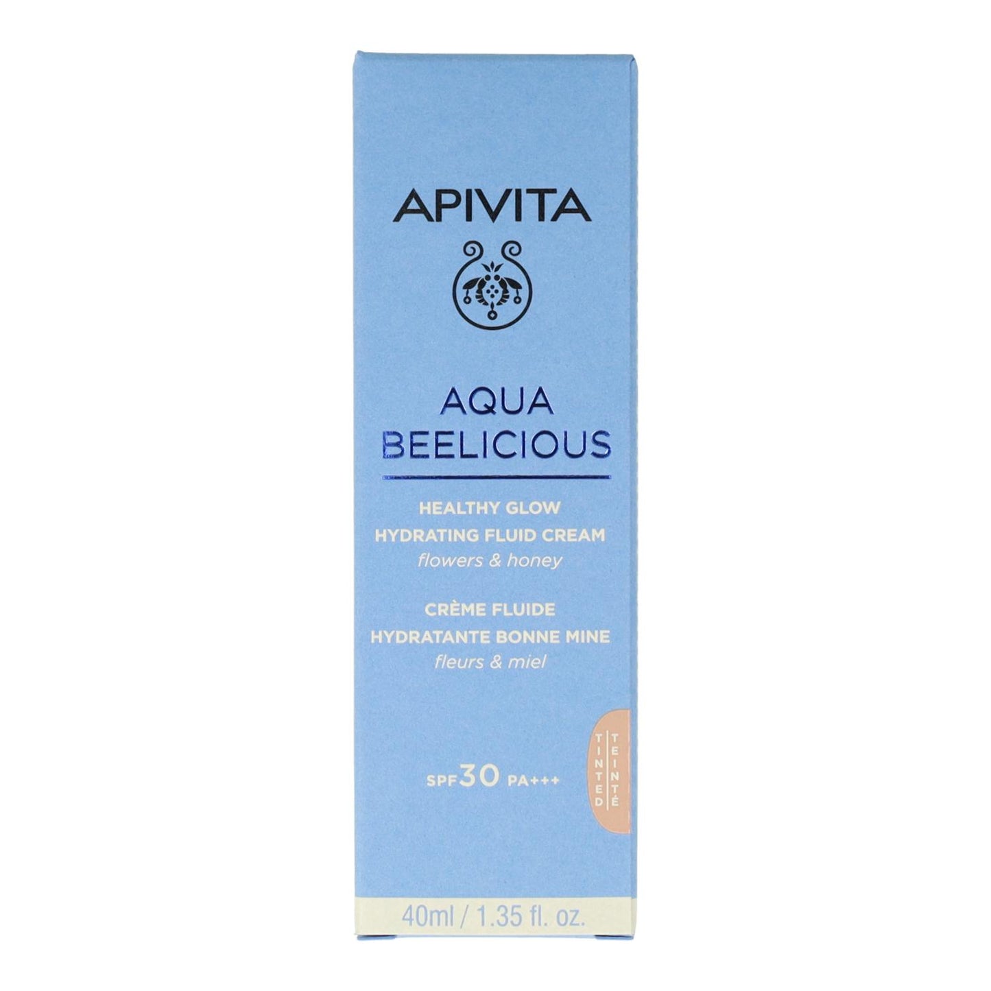 Creme Fluido Hidratante Iluminador Aqua Beelicious FPS 30 Apivita 40 ml