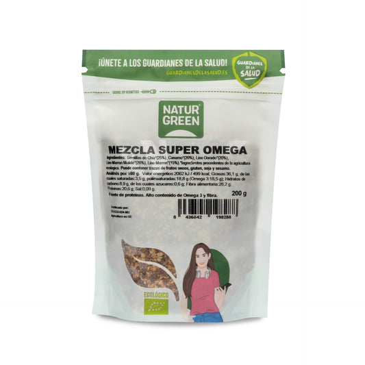 Mix de sementes Naturgreen Super Ómega 3, 200 g