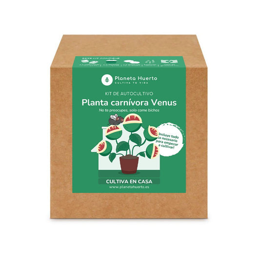 Kit de autocultivo para planta carnívora de dioneia Planeta Huerto