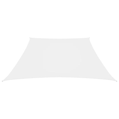 Vidaxl Toldo De Vela Trapezoidal Tela Oxford Blanco 4/5x4 M_1