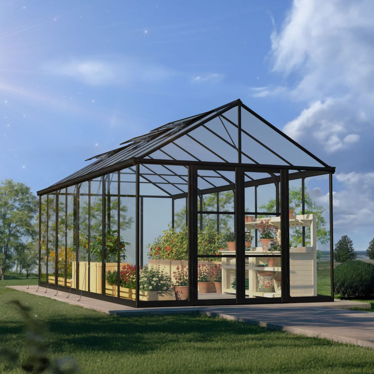 Aria Canopy 3 x 6 m - Estufa transparente em policarbonato