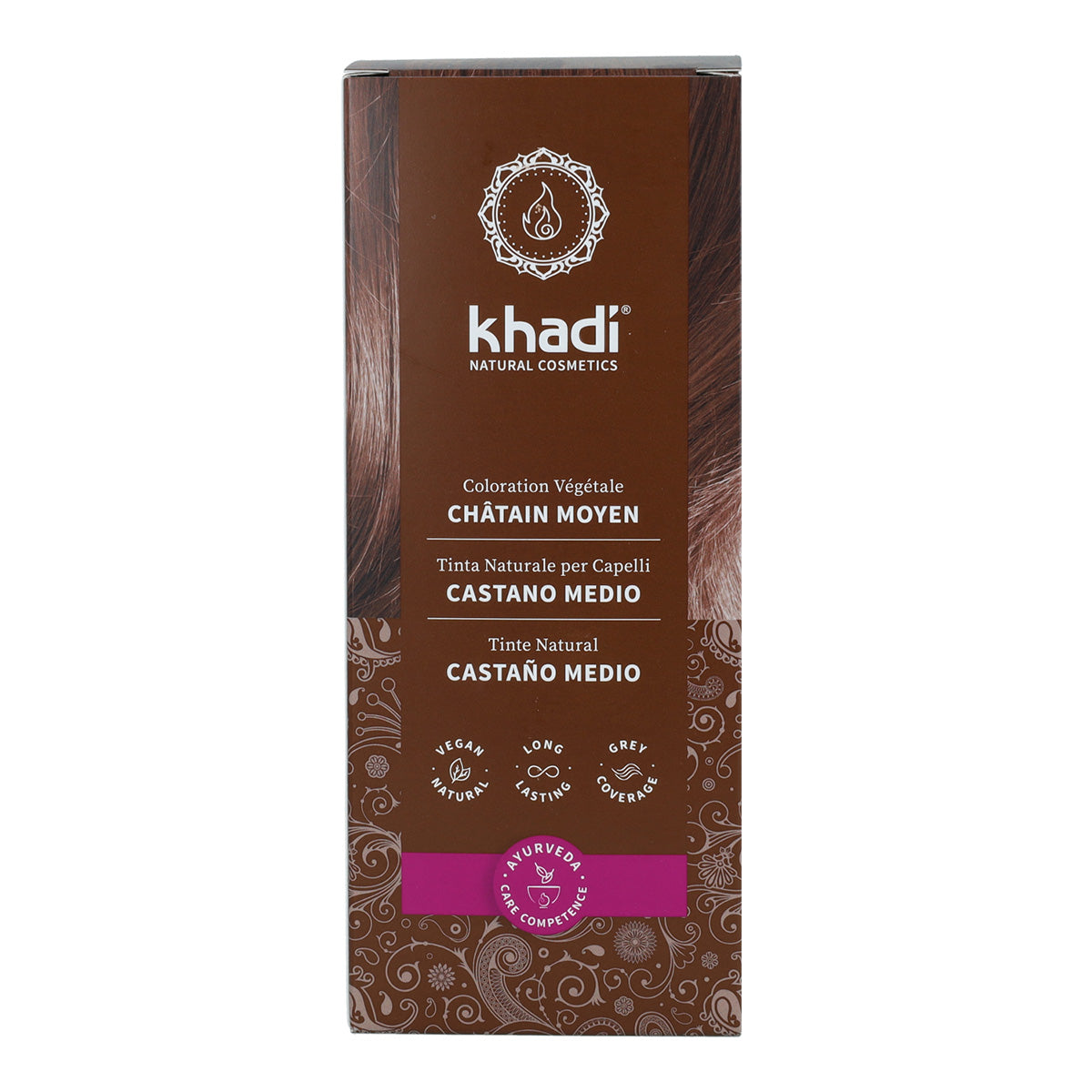 Corante natural Khadi castanho médio 100 g