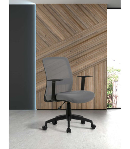 Silla Despacho Giratoria Elevable Acabado Gris, 61m(ancho) 87/94cm(altura) 59cm(fondo)_5