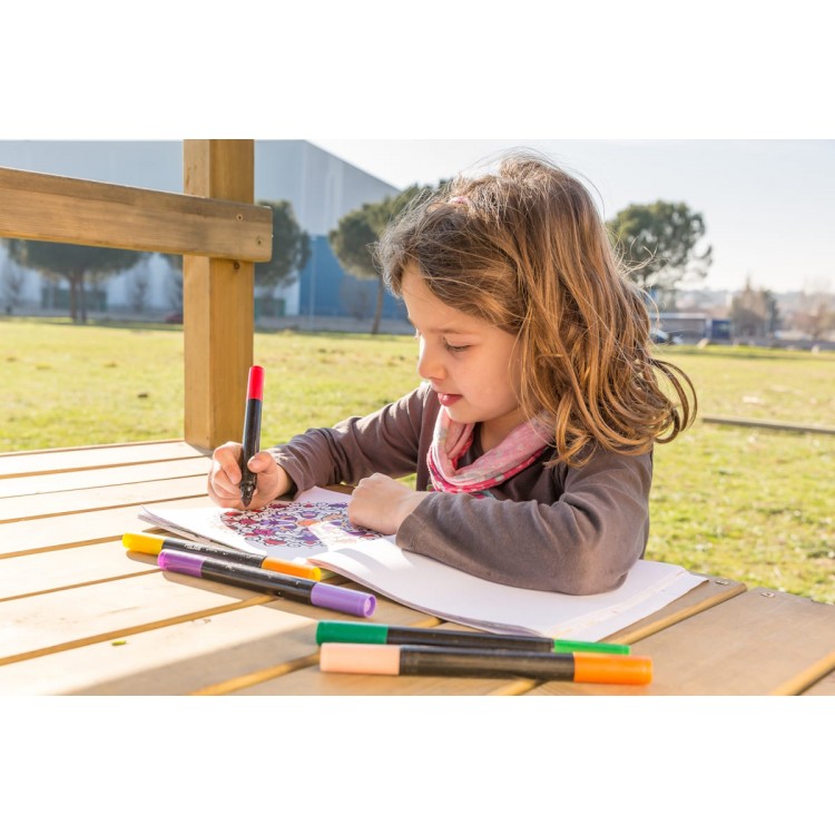 Parque Infantil Masgames Teide Xl Con Escalera De Mono Y Columpio Individual._5