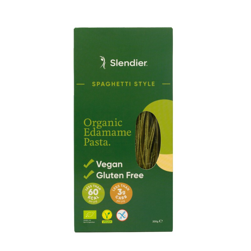 Esparguete vegan de edamame Eco sem glúten Slendier 200 g 