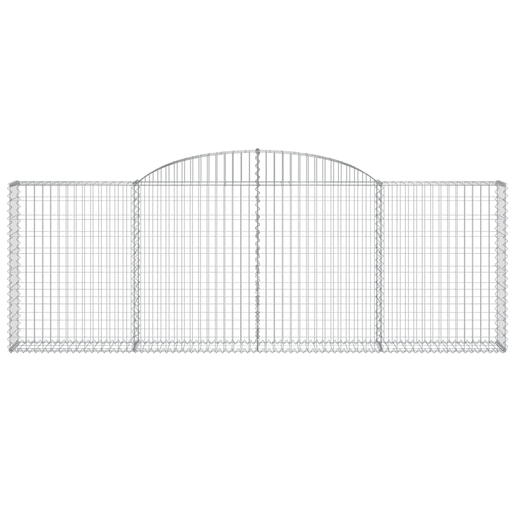 Cestas De Gaviones 13 Uds Forma Arco Hierro 300x30x100/120 Cm_3