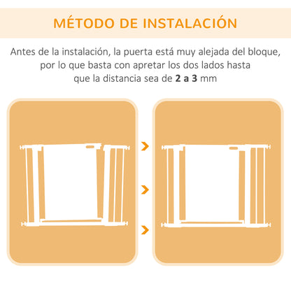 Pawhut Barrera De Seguridad Para Perros Extensible 75-103 Cm Con 2 Extensiones_3