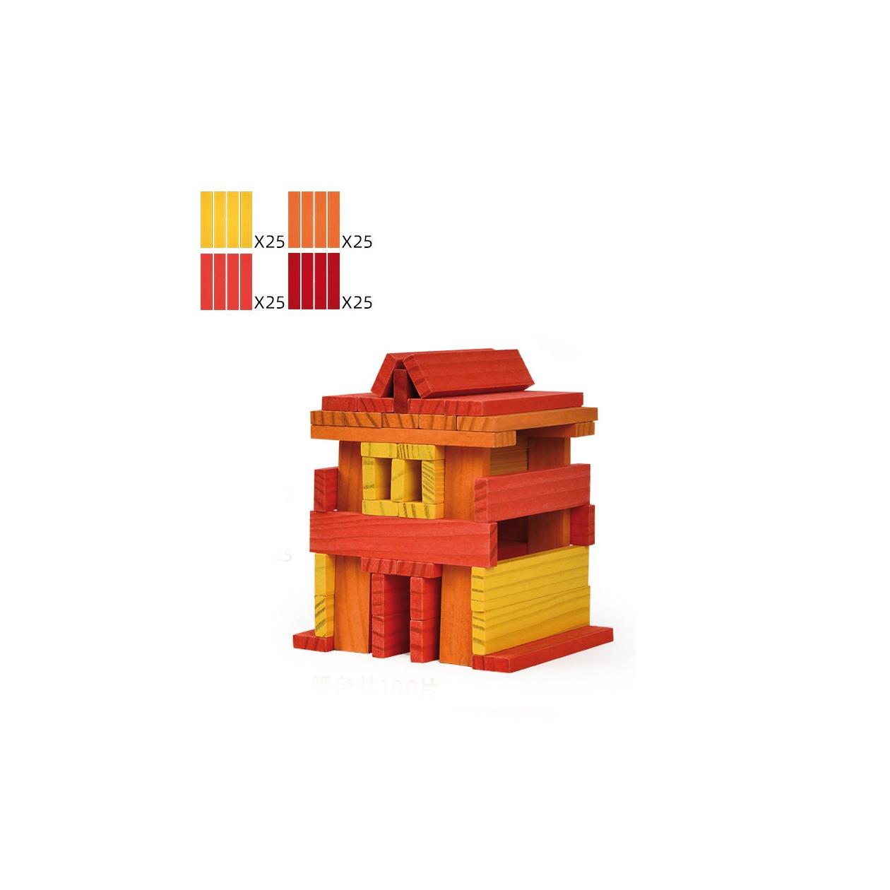 Blocos Cidade Cores Quentes Andreu Brinquedos