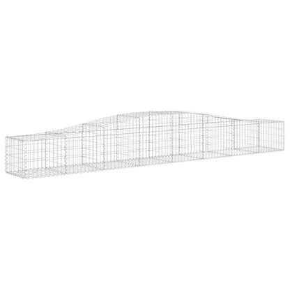 Cestas De Gaviones 4 Uds Forma De Arco Hierro 400x50x40/60 Cm_2