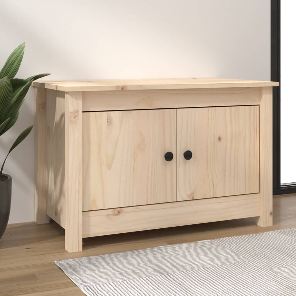 Mueble Zapatero De Madera Maciza De Pino 70x38x45,5 Cm / Vetonek_1