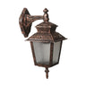 Aplique Parede Para Exterior, Abdômen, Marrom, 25x18x38, Tampa 27 Max 60 W