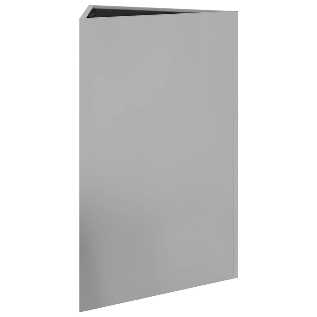 Jardineras Triangulares 2 Uds Acero Galvanizado 50x43x75 Cm_5
