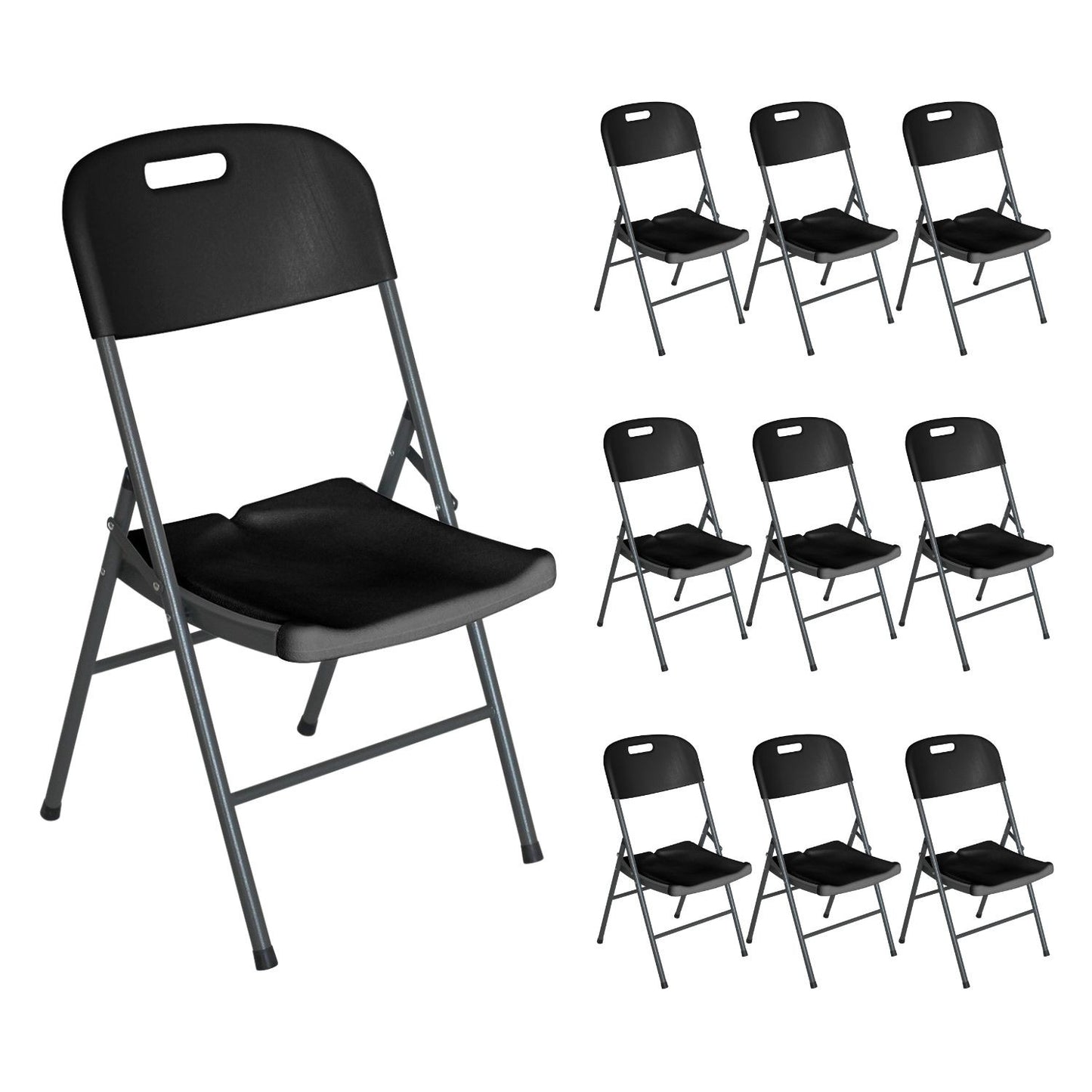 Pack 10 Sillas Plegables Con Asa 47x58x87cm O91_0