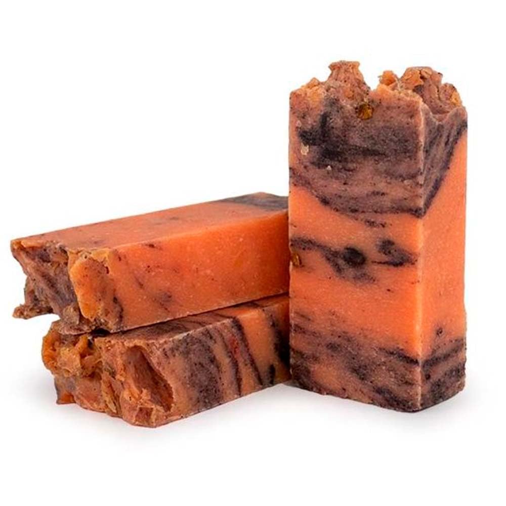 Jabón Natural Canela Y Naranja 90g En Bolsa Regalo De Yute. Piel Mixta Y Todo Tipo Pieles. Reduce Acné, Calma Irritación_3
