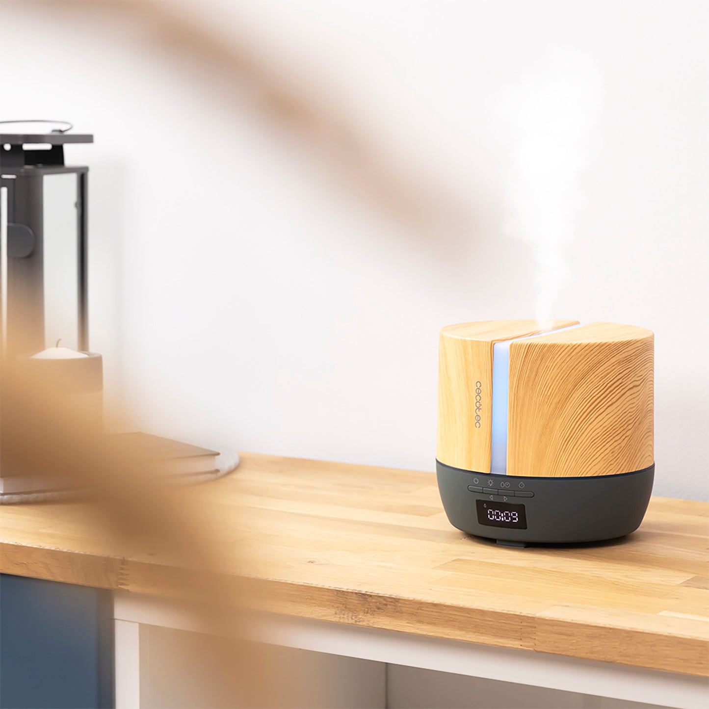 Cecotec Humidificador Difusor De Aroma Purearoma 550 Connected Grey Woody_1