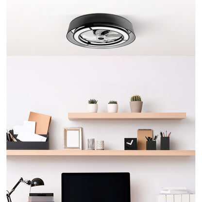 Ventilador Dc 58w Anastasia Negro/plata 8 Aspas 60d 5900lm 6 Vel. 3 Colores Remoto,memoria,temporizador_3