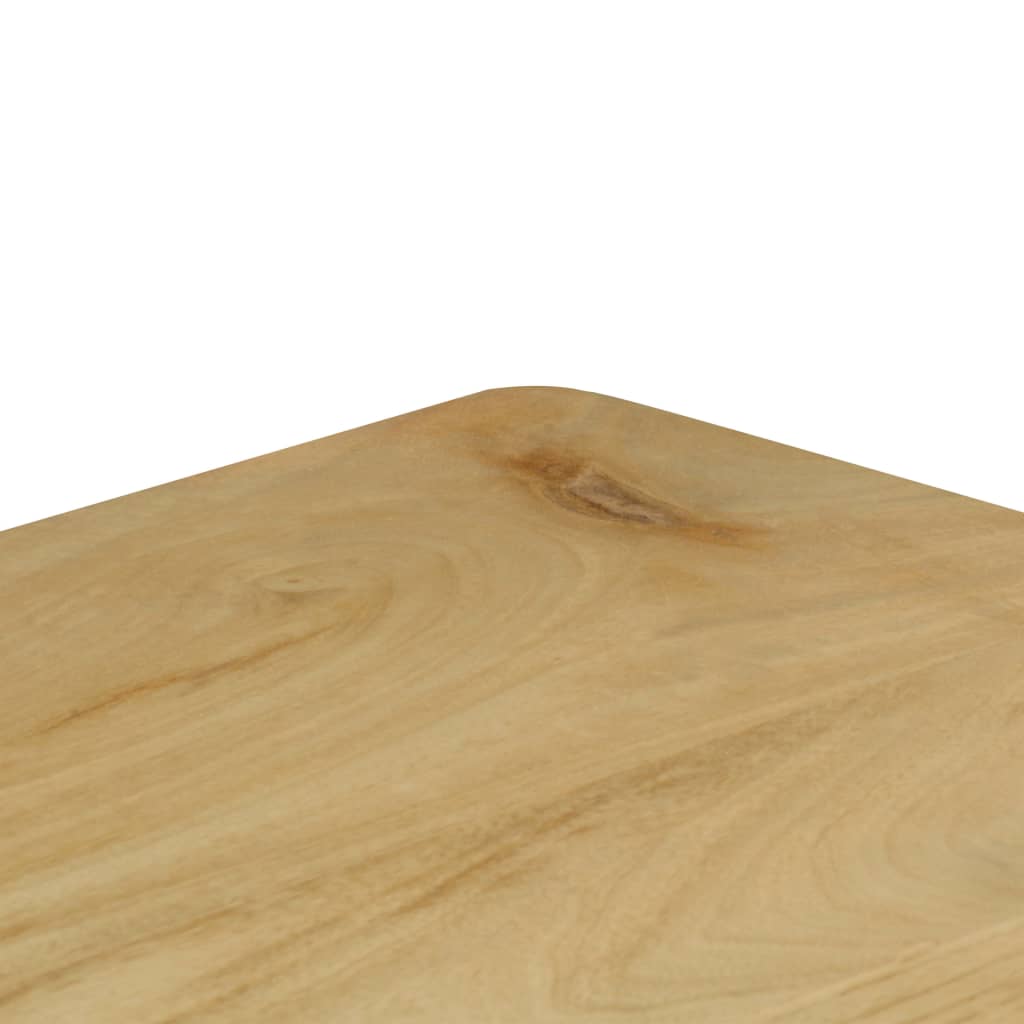 Mesa Consola Madera Maciza De Mango Y Acero 120x35x76 Cm_3