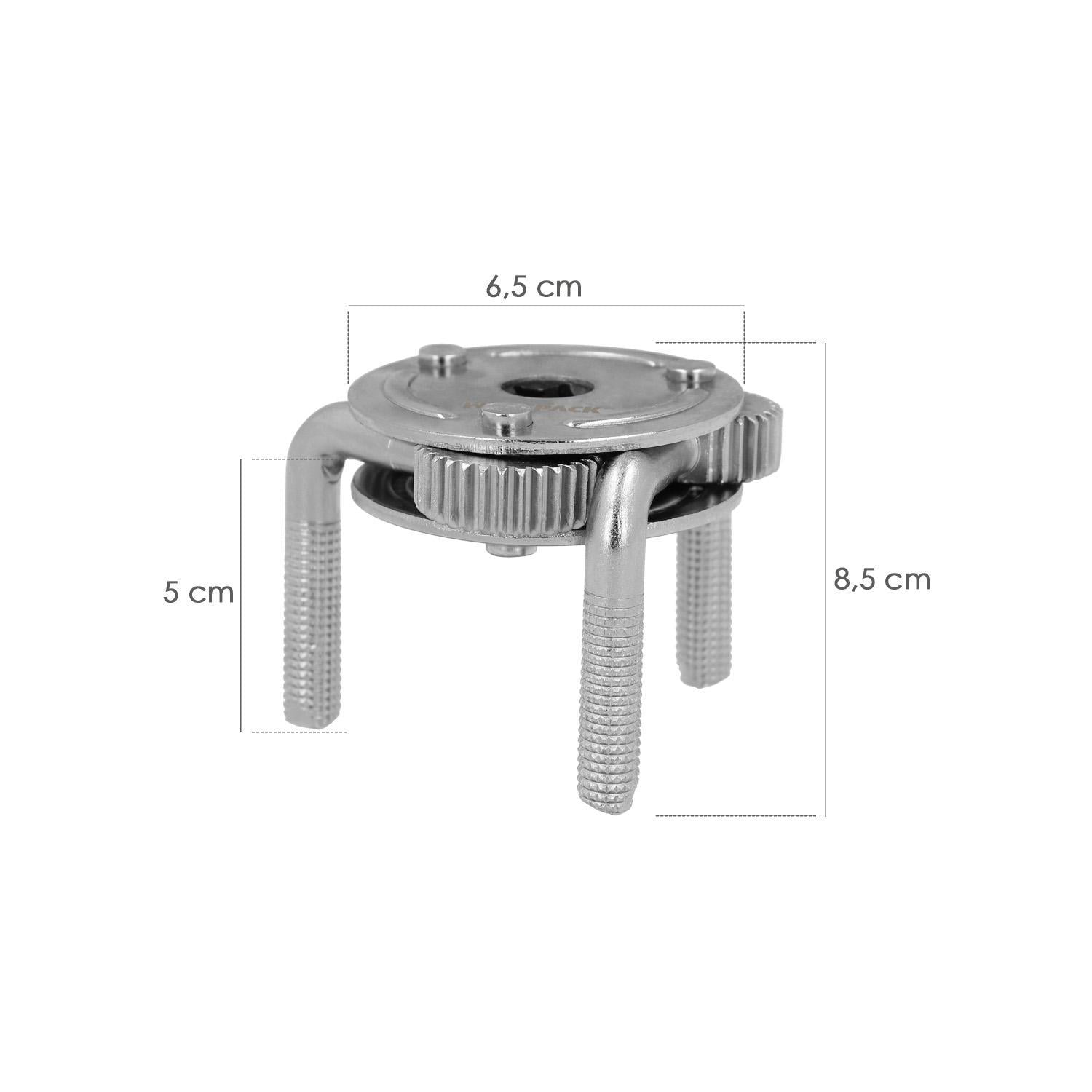Llave Filtro Aceite Araña Universal Ø 8 A Ø 13,5 Cm. Llave Filtro 3 Garras, Llave Filtro Universal, Llave Filtro Coche / Moto_1