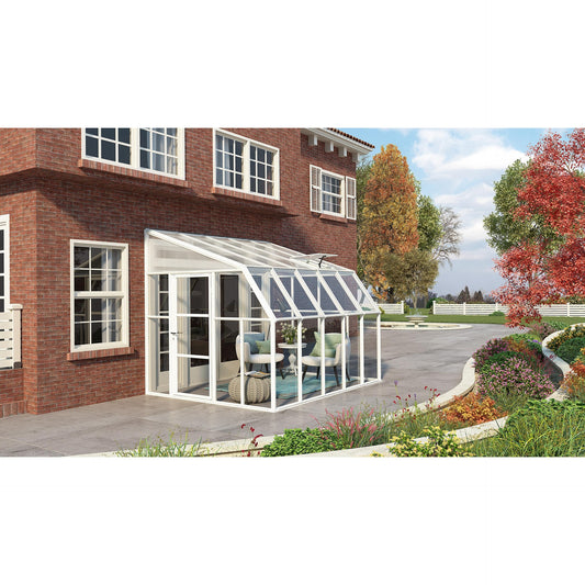 Pérgola fechada para solário 322x257 cm 
