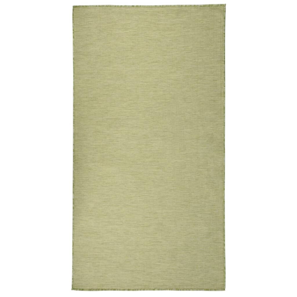 Vidaxl Alfombra De Exterior De Tejido Plano Verde 80x150 Cm_0