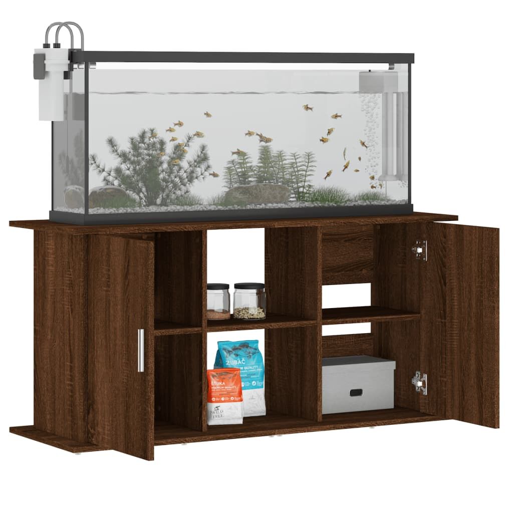 Vidaxl Soporte De Acuario Madera Ingeniería Marrón Roble 121x41x58 Cm_3