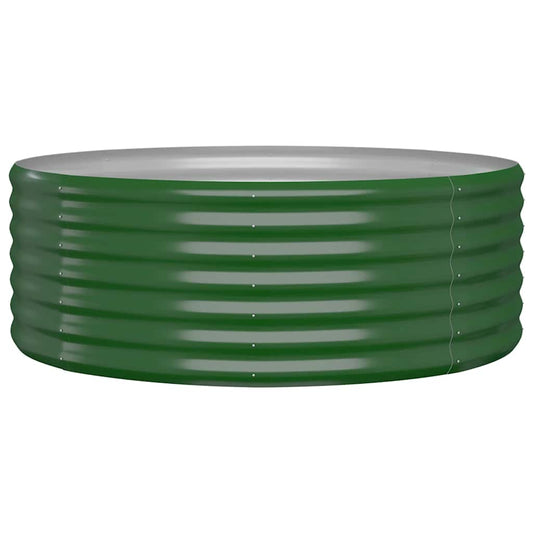 Jardinera Arriate Acero Galvanizado Verde 100x100x36 Cm_0