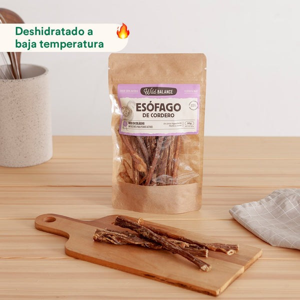 Mordedor Natural Wild Balance para Esófago de Cordeiro 50g