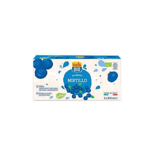 Sumo de mirtilo orgânico Isola Bio Pack 3x200ml